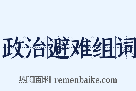 政治避难组词是什么意思的图片